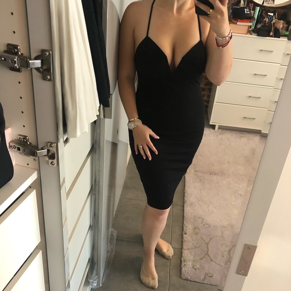 Cameo black dress, size L